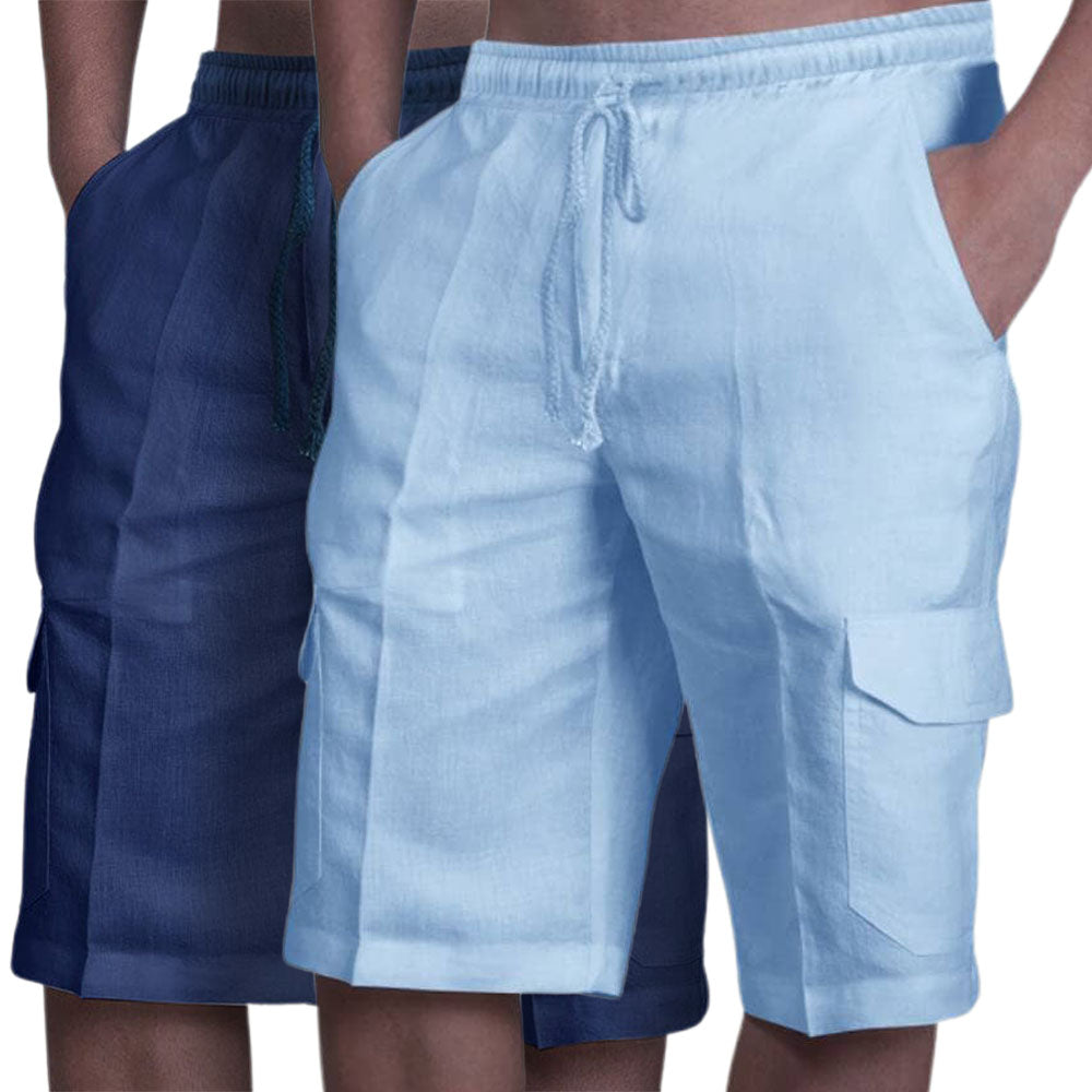Clarence | Stylish Linen Cargo Shorts for Summer - Image 5