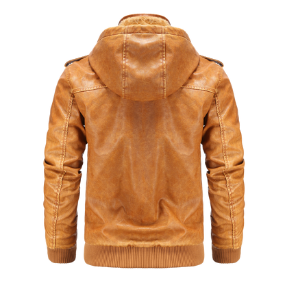 Dorian | Men's Hooded Bomber Jacket - Image 4