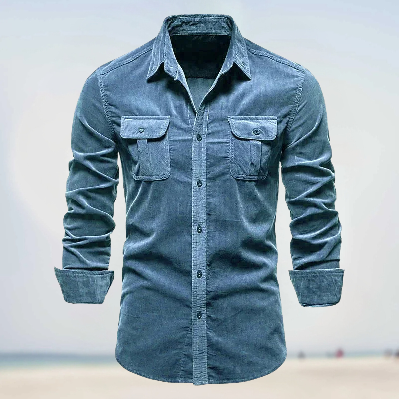 Levi | Corduroy Button-Up Shirt for Men - Image 2