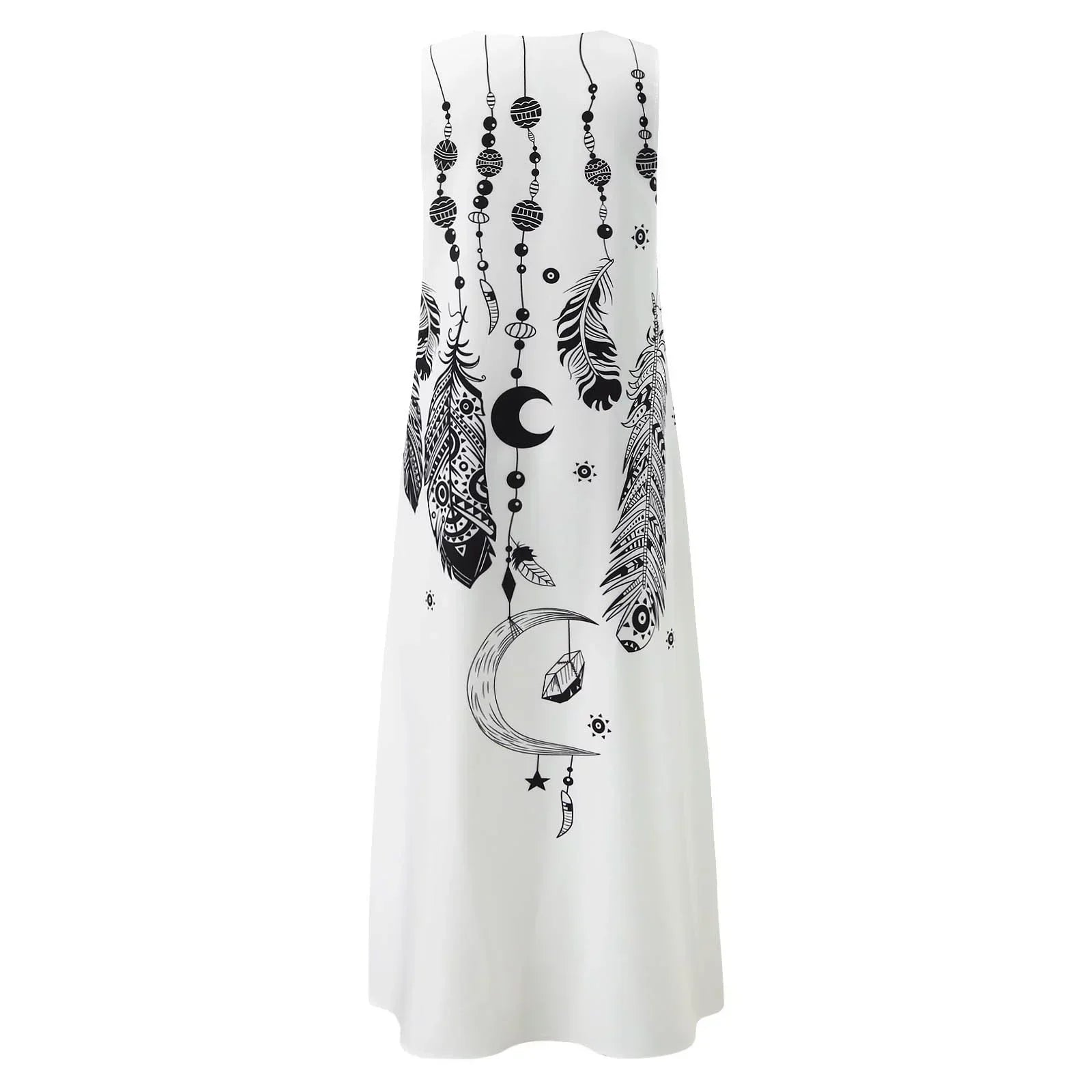 Mia | Sleeveless Butterfly Print Maxi Dress with Pockets - Image 15
