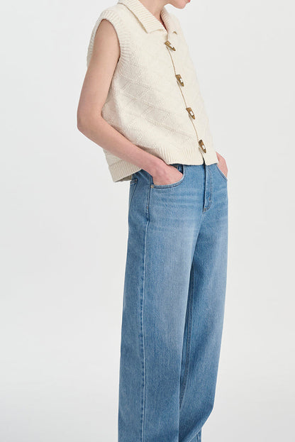 Susan | Women's Button Front Knitted Vest