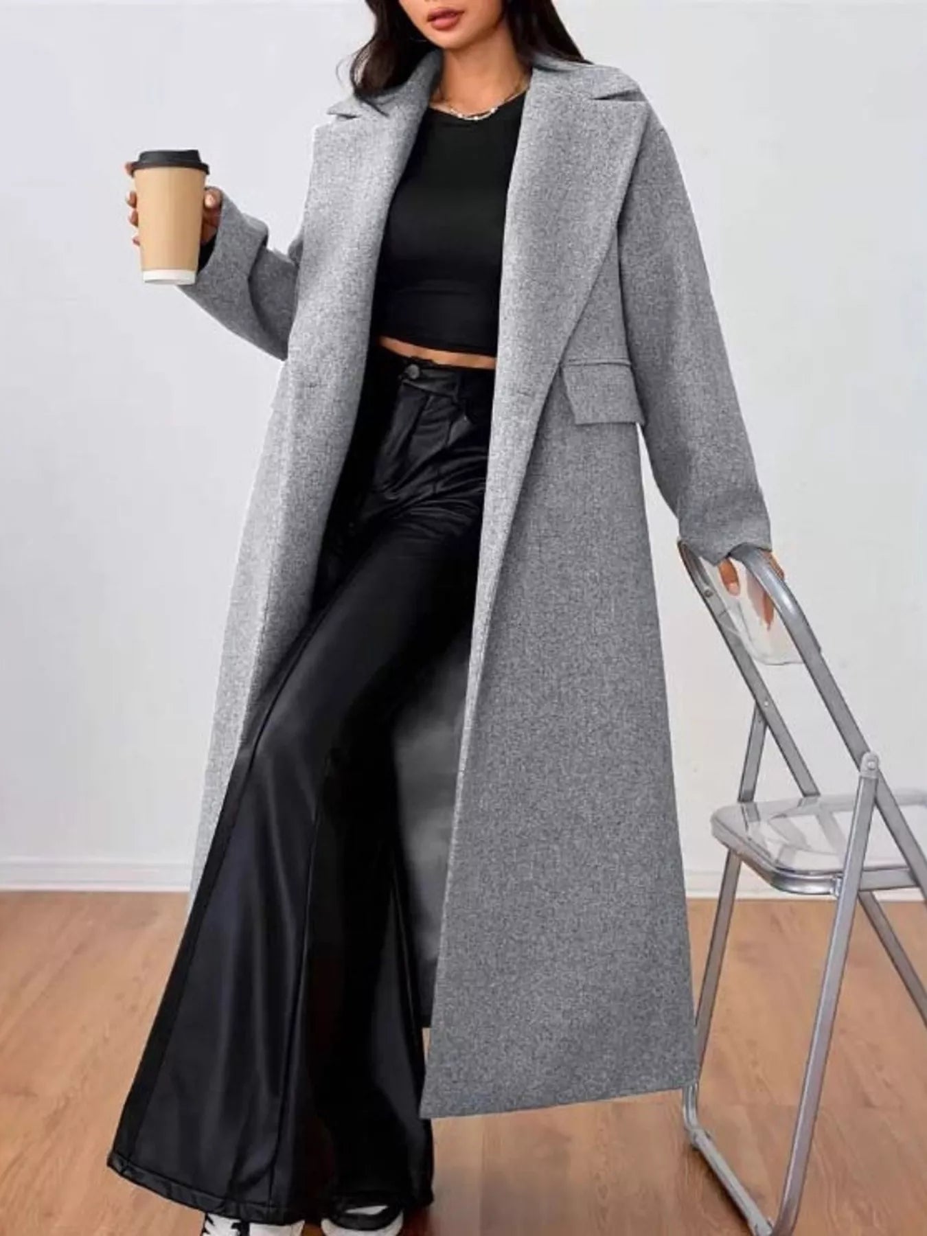 Brenda | Women's Oversized Long Coat - Image 2