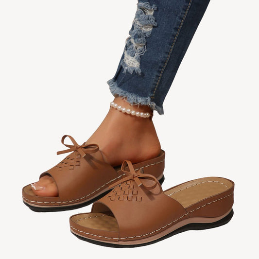 Susan | Women's Comfortable Orthopedic Wedge Sandals - Image 1
