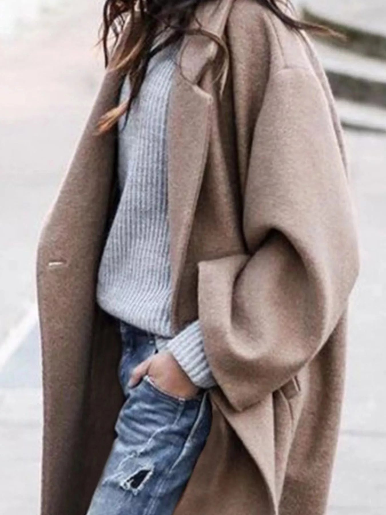 Charlotte | Women's Oversized Long Coat - Image 2