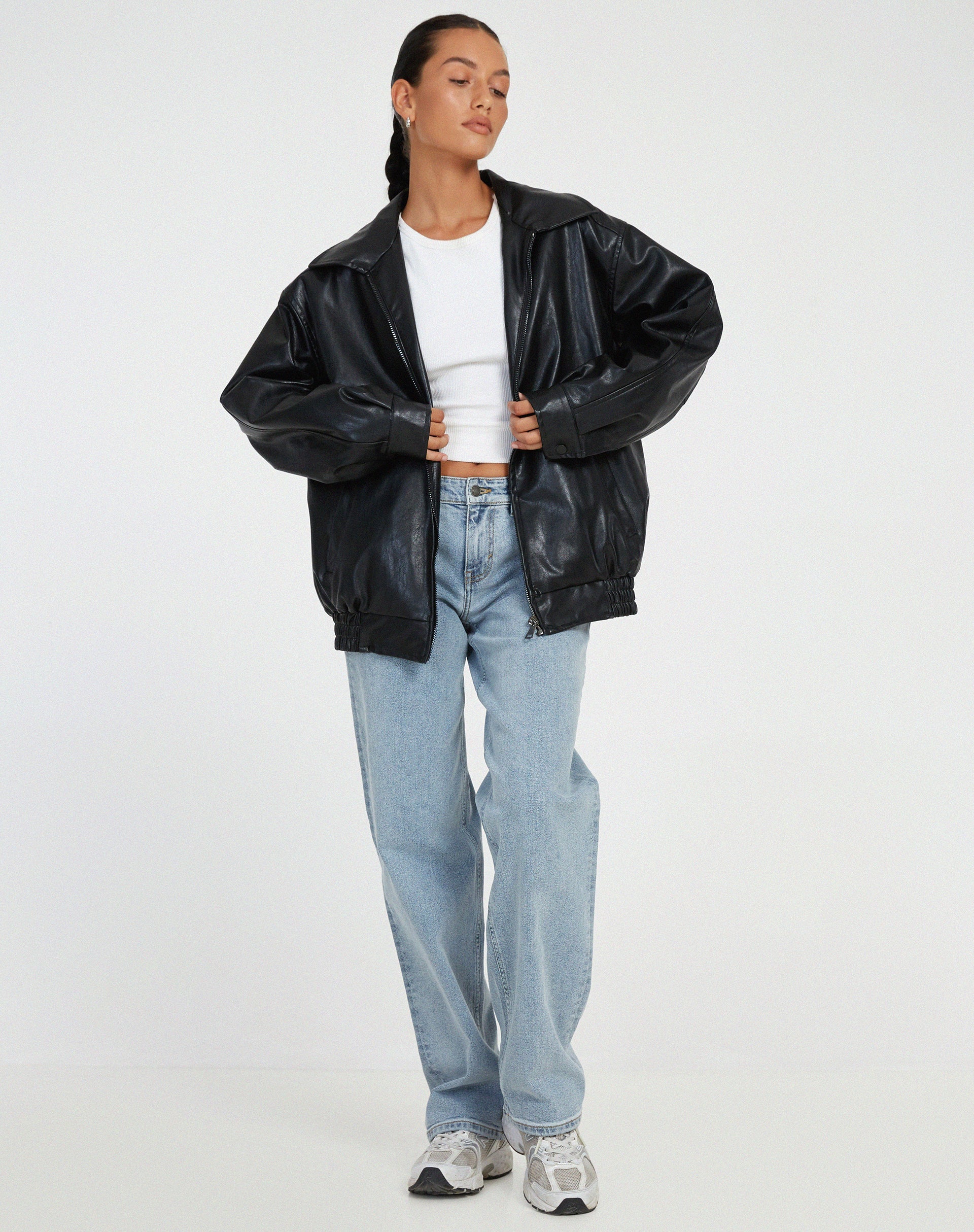 Sylvia | Women's Oversized Bomber Jacket - Image 5