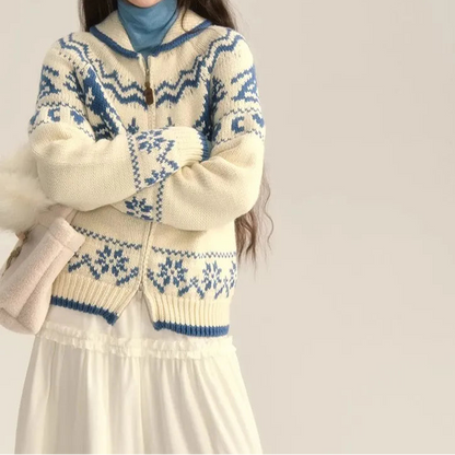 Sadie | Women's Fair Isle Hooded Jumper