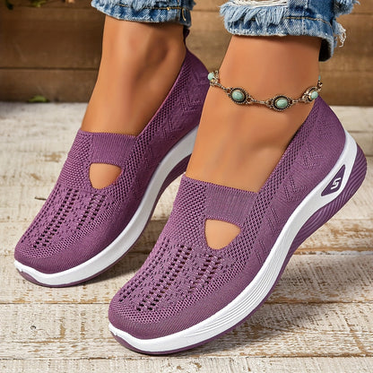 Barbara | Stylish Low-Cut Sneakers - Breathable Knit and Cushioned Comfort - Image 1
