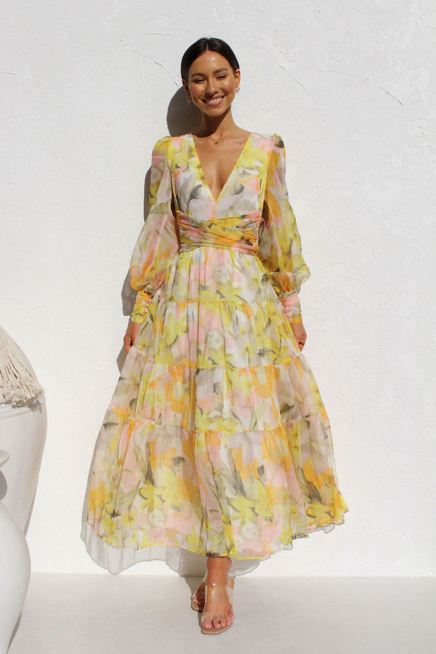 Sandra | Romantic Floral Wrap Dress for Women - Image 11