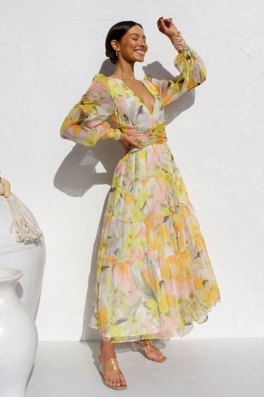 Sandra | Romantic Floral Wrap Dress for Women - Image 15