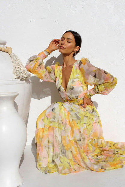 Sandra | Romantic Floral Wrap Dress for Women - Image 13