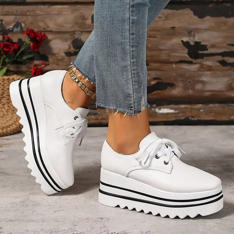 Remy | Men's Platform Lace-Up Oxford Shoes - Image 4