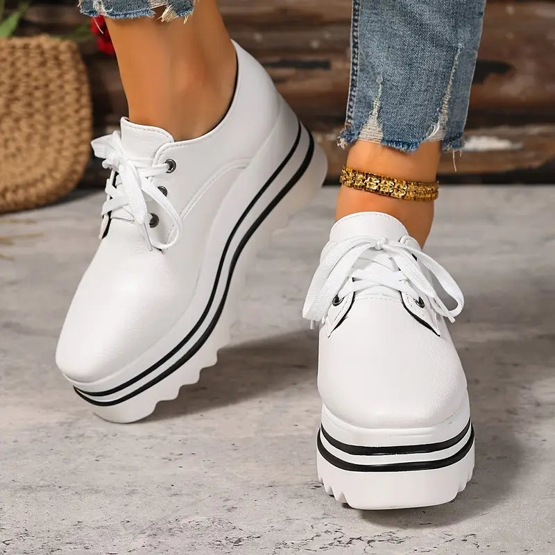 Remy | Men's Platform Lace-Up Oxford Shoes - Image 5