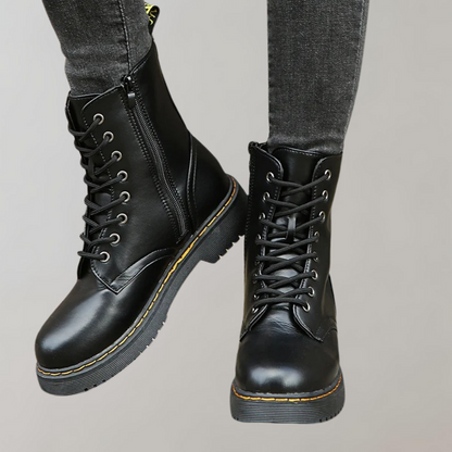 Kelsey | Women's Lace-Up Combat Ankle Boots - Image 6