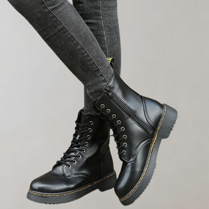Kelsey | Women's Lace-Up Combat Ankle Boots - Image 7