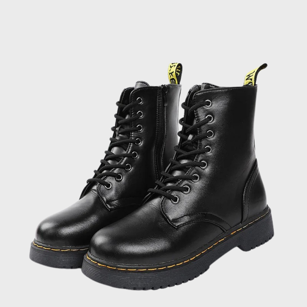 Kelsey | Women's Lace-Up Combat Ankle Boots - Image 1