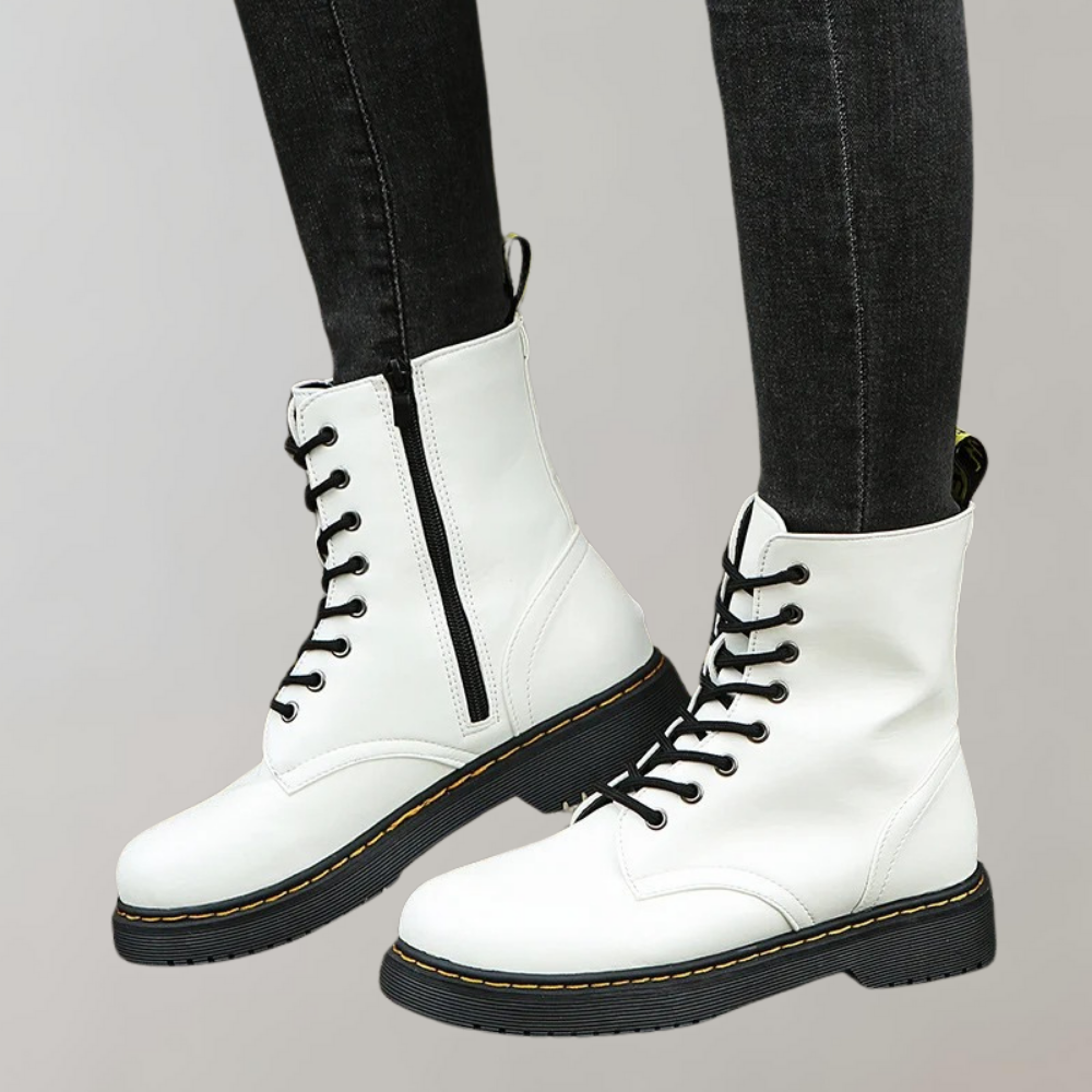 Kelsey | Women's Lace-Up Combat Ankle Boots - Image 8