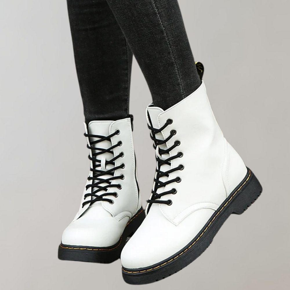 Kelsey | Women's Lace-Up Combat Ankle Boots - Image 9