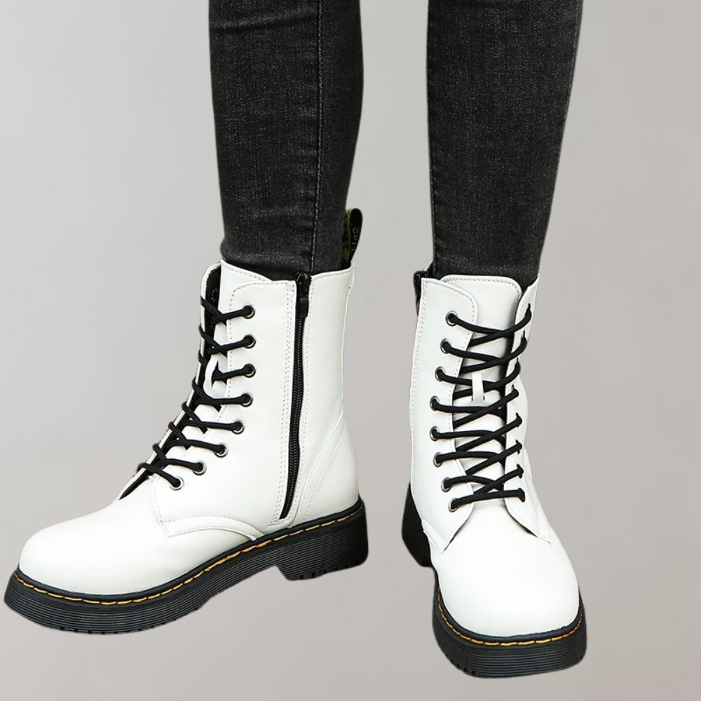 Kelsey | Women's Lace-Up Combat Ankle Boots - Image 10