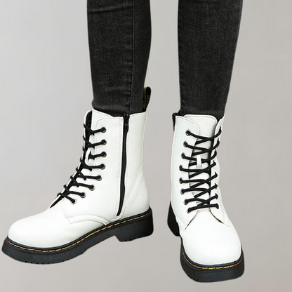 Kelsey | Women's Lace-Up Combat Ankle Boots - Image 10