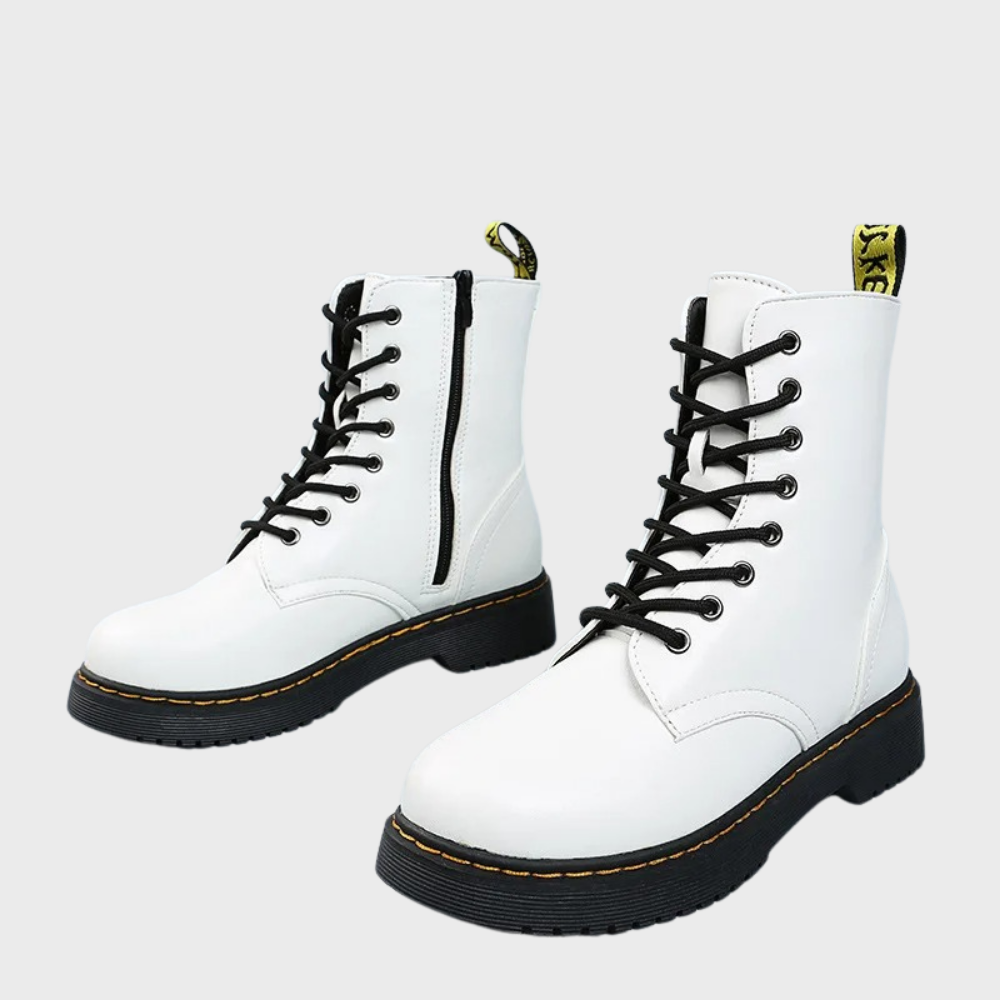 Kelsey | Women's Lace-Up Combat Ankle Boots - Image 13