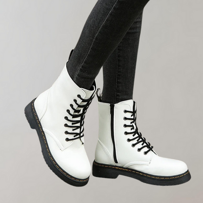 Kelsey | Women's Lace-Up Combat Ankle Boots - Image 12