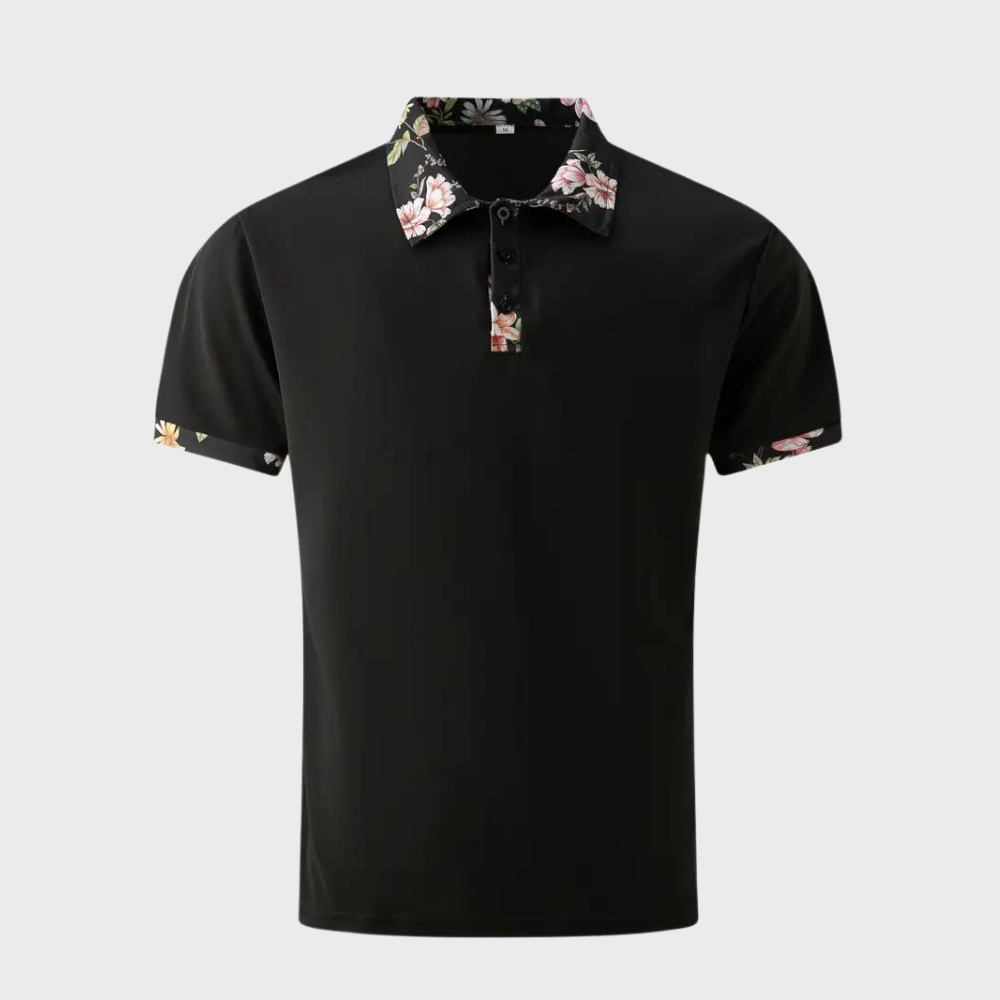 Nevin | Classic Fit Soft Breathable Fabric Short Sleeve Polo Shirt - Image 7