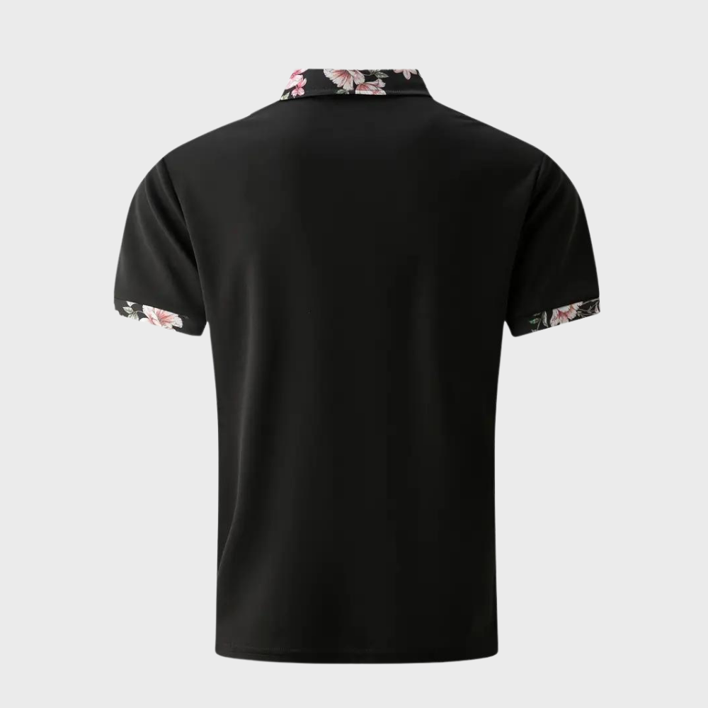Nevin | Classic Fit Soft Breathable Fabric Short Sleeve Polo Shirt - Image 6