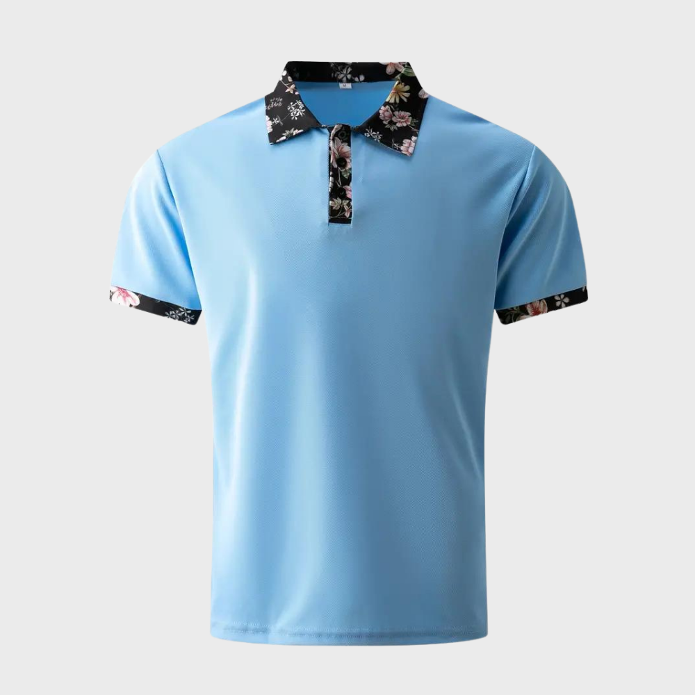 Nevin | Classic Fit Soft Breathable Fabric Short Sleeve Polo Shirt - Image 17
