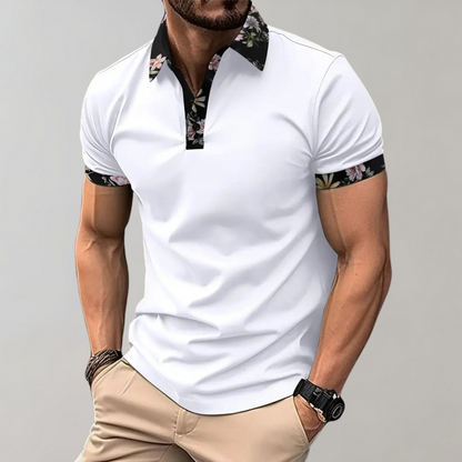 Nevin | Classic Fit Soft Breathable Fabric Short Sleeve Polo Shirt - Image 1