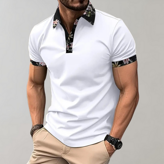 Nevin | Classic Fit Soft Breathable Fabric Short Sleeve Polo Shirt - Image 1