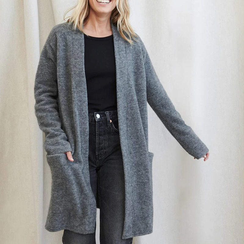 Tiffany | Women's Long Open Front Cardigan - Image 6