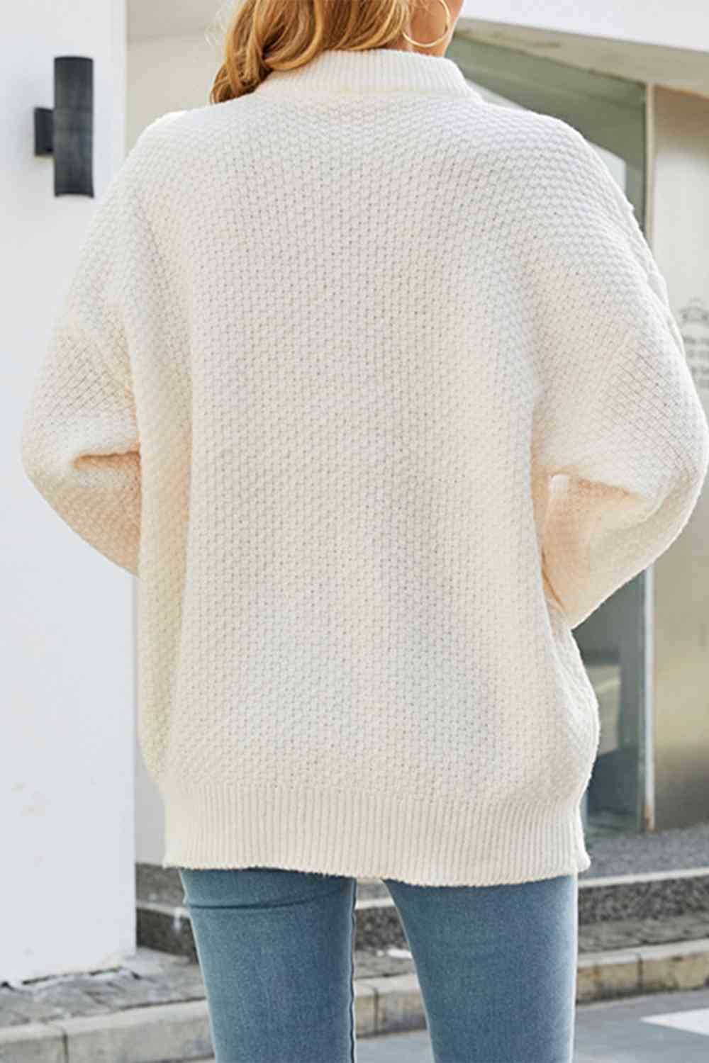 Dorothy | Women's Oversized Cable Knit Sweater - Image 2