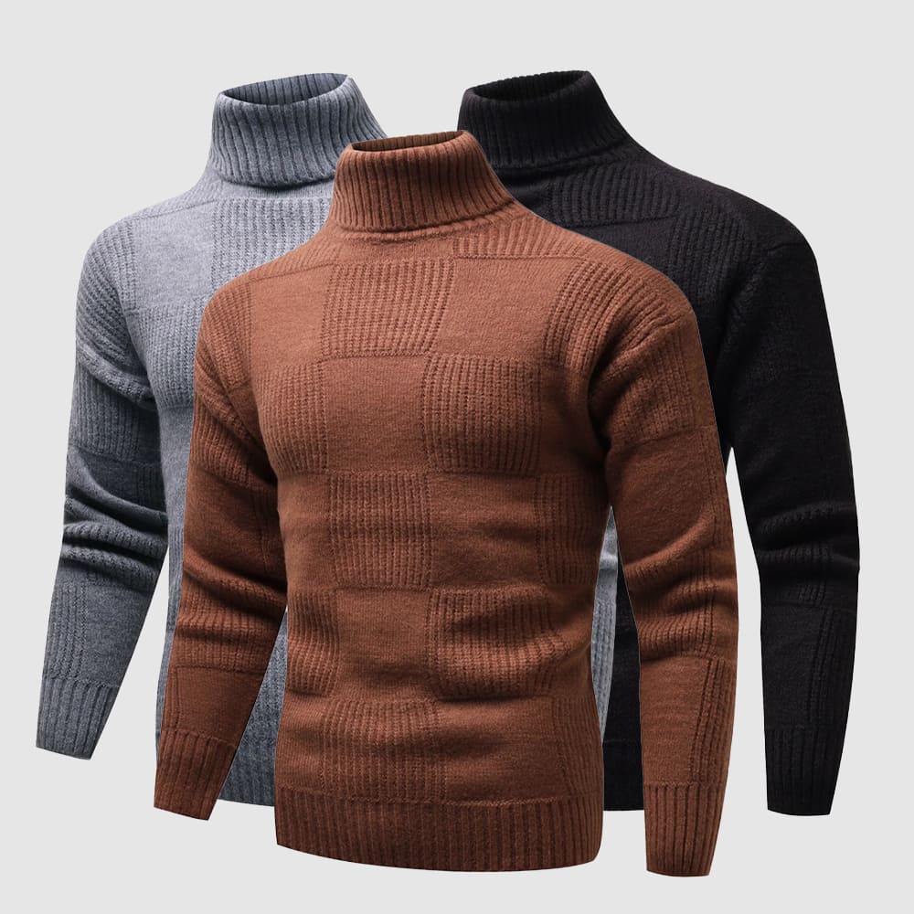 Ross | Men's Fitted Turtleneck Sweater - Image 1