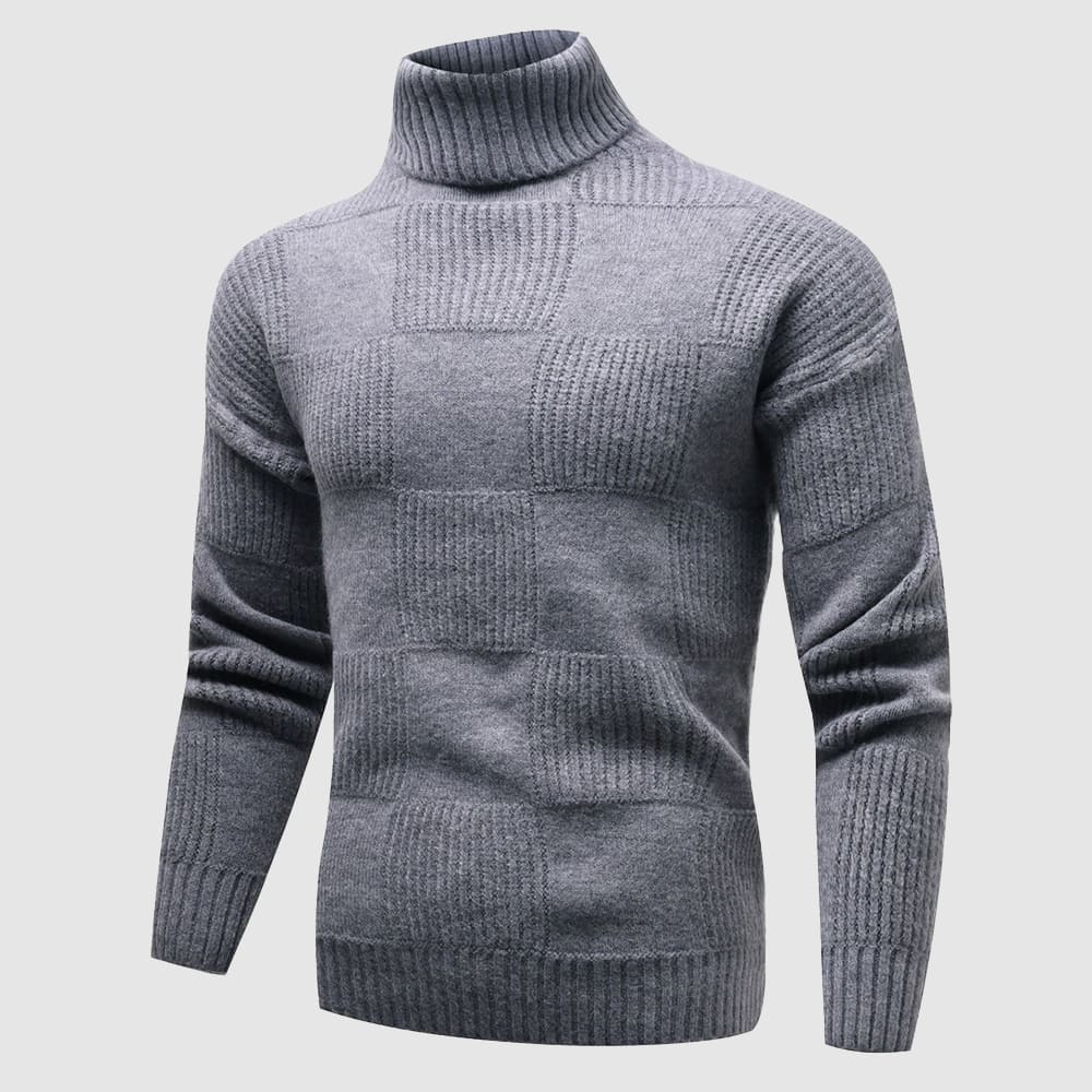 Ross | Men's Fitted Turtleneck Sweater - Image 4