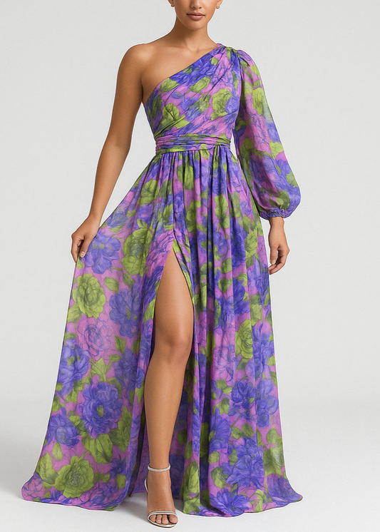 Lucy | Elegant One-Shoulder Maxi Dress for Women - Image 1