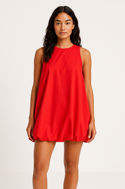 Jessica | Women’s Mini Dress - Cotton Sleeveless Casual - Image 1