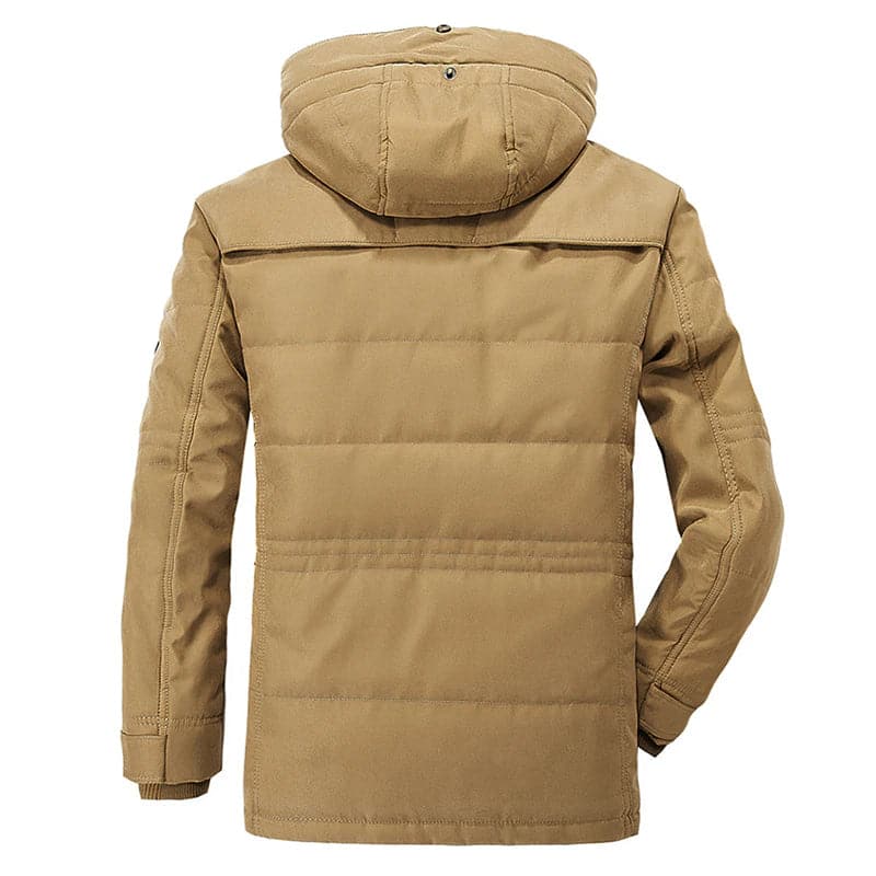 James | Men's Hooded Mid-Length Parka Jacket - Image 6