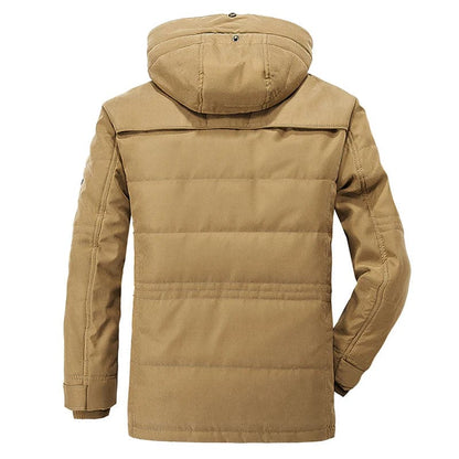 James | Men's Hooded Mid-Length Parka Jacket - Image 6