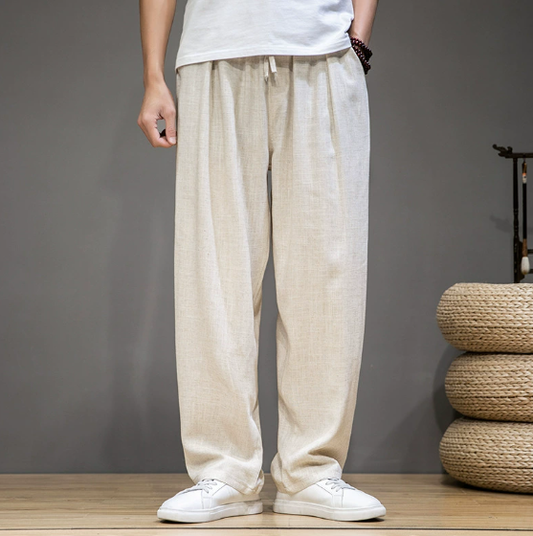 Jared | Comfortable Baggy Linen Pants for Men