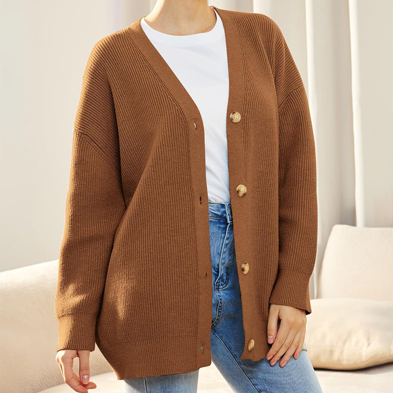 June | Women's Oversized Button-Front Cardigan - Image 6