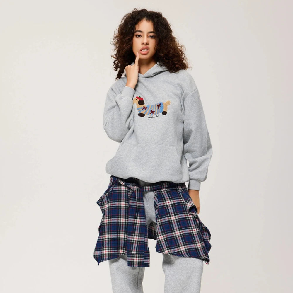 Devon | Women's Oversized Embroidered Graphic Hoodie - Image 6
