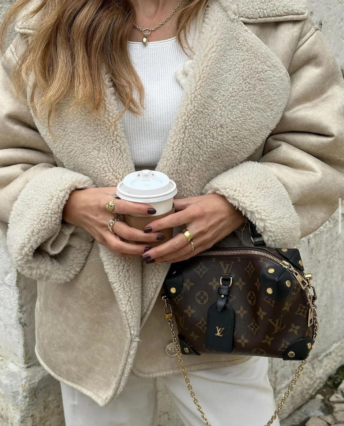 Nancy | Women's Oversized Sherpa Short Jacket - Image 7