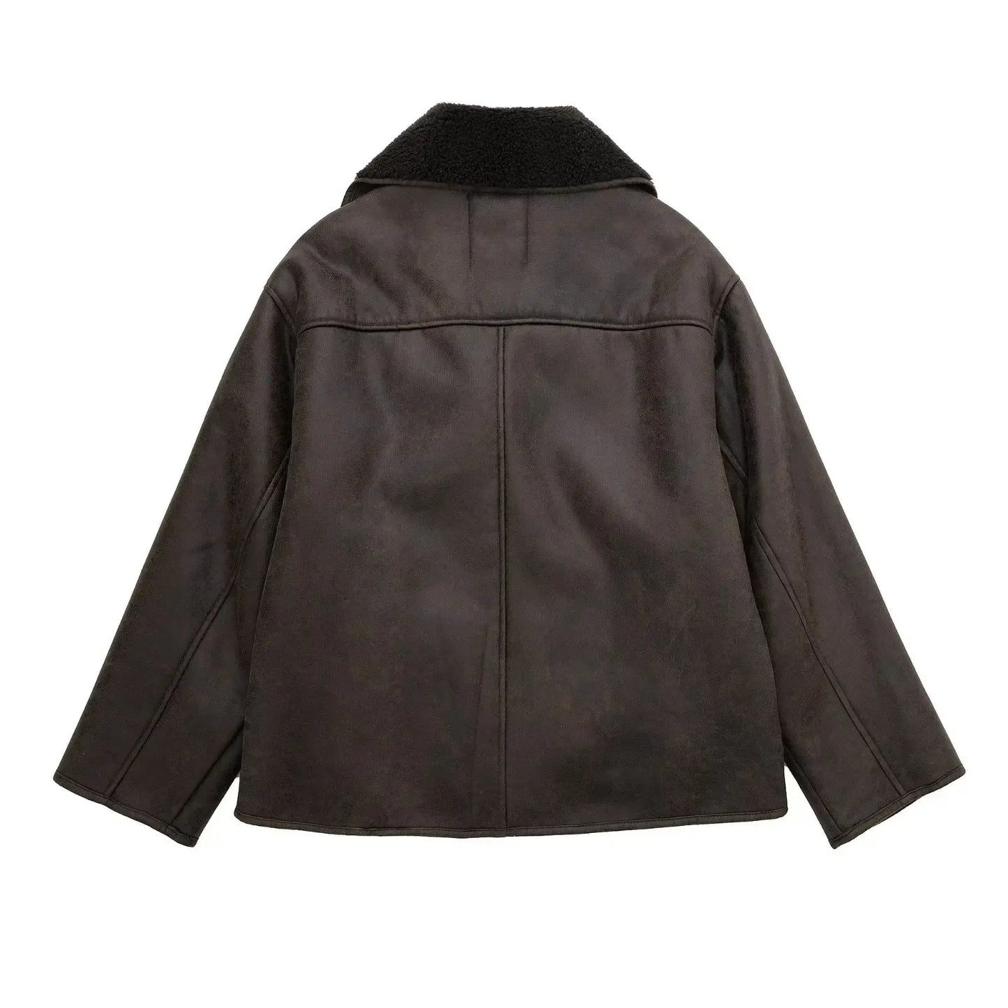 Nancy | Women's Oversized Sherpa Short Jacket - Image 5