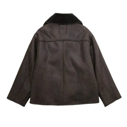 Nancy | Women's Oversized Sherpa Short Jacket - Image 5