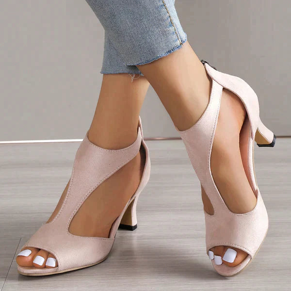 Rebecca | Elegant Peep-Toe Heels - Image 1