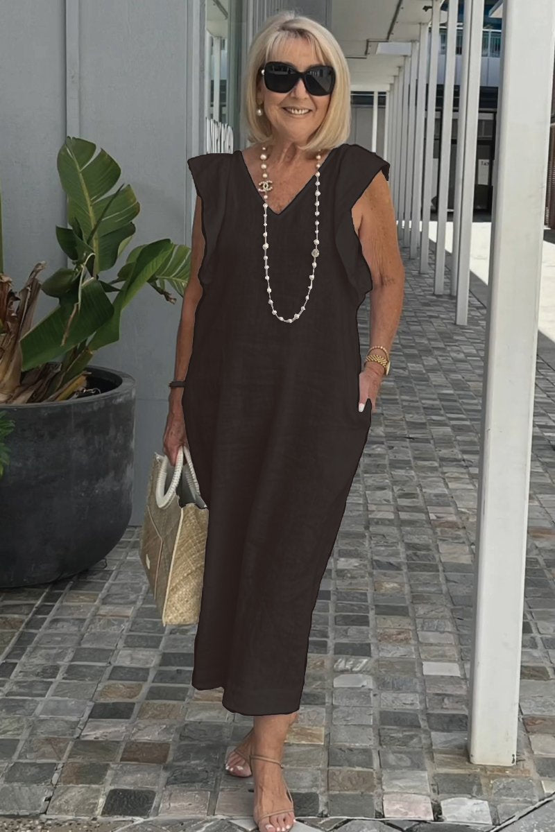 Hallie | Stylish Sleeveless Linen Dress for Summer - Image 7