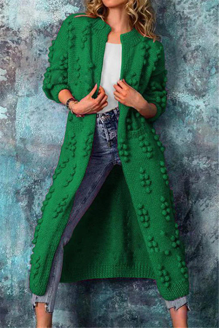 Emmanuel | Women's Longline Open Front Cardigan Sweater - Image 7