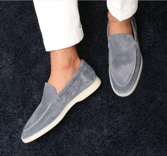 Randy | Smart Casual Driving Shoe - Moc Toe Flat Sole Loafers - Image 1