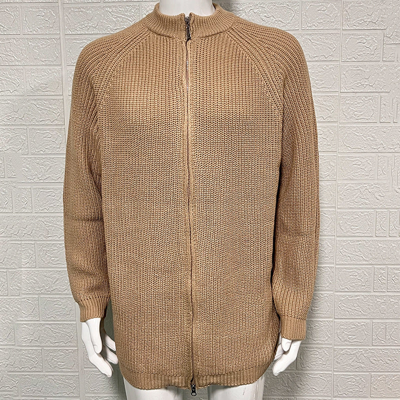 Henry | Men's Zip-Up Ribbed Knit Sweater - Image 3