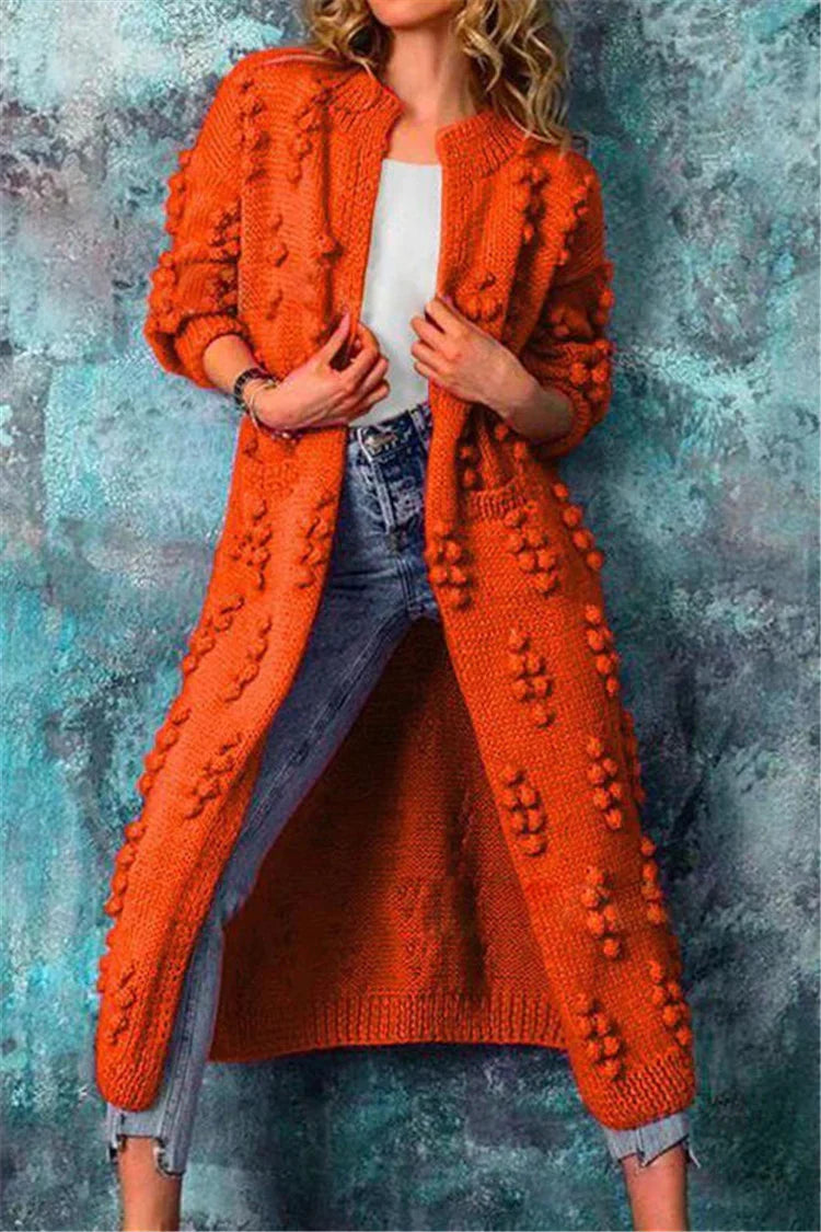 Emmanuel | Women's Longline Open Front Cardigan Sweater - Image 5